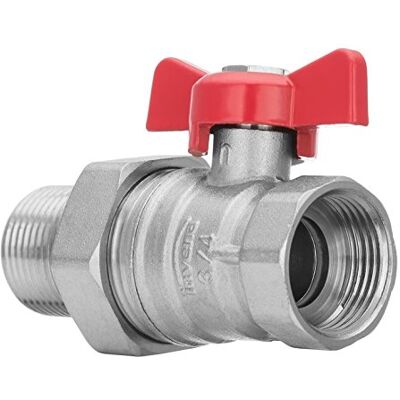 Vanne d'eau Invena 1/2 pouce BSP Femelle x Mâle Poignée Rouge - Vanne d'eau - Publicité Vanne d'eau Invena 1/2 pouce BSP Femelle x Mâle Poignée Rouge - Vanne d'eau - Publicité