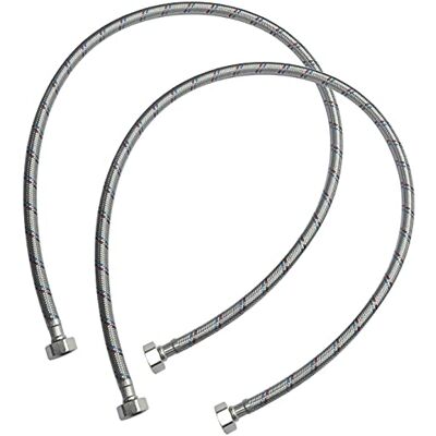 AERZETIX Lot de 2 Tuyau de Raccordement Flexible 1000mm 1/2" Femelle/Femelle Acier Inoxydable Robinet Mitigeur Sanitaire Cuisine Salle de Bain Plomberie - Publicité AERZETIX Lot de 2 Tuyau de Raccordement Flexible 1000mm 1/2" Femelle/Femelle Acier Inoxydable Robinet Mitigeur Sanitaire Cuisine Salle de Bain Plomberie - Publicité