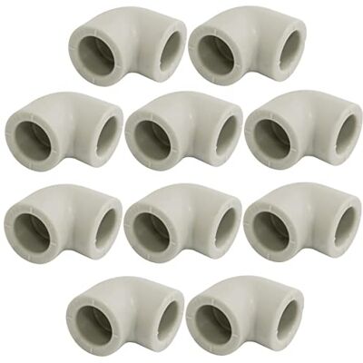 AERZETIX Lot de 10 Coudes 90° Femelle-Femelle en PPR Polypropylène Ø20 mm PN25 à Souder Raccord Tuyau pour Plomberie Chauffage Installation d'Eau Potable - Publicité AERZETIX Lot de 10 Coudes 90° Femelle-Femelle en PPR Polypropylène Ø20 mm PN25 à Souder Raccord Tuyau pour Plomberie Chauffage Installation d'Eau Potable - Publicité