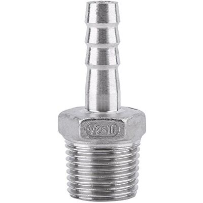 Walfront Raccord de Tuyau de Filetage Mâle Fil étang Piscine Tuyau Durite Adaptateurs BSP Acier Inoxydable SS304 (1/2"x10mm) - Publicité Walfront Raccord de Tuyau de Filetage Mâle Fil étang Piscine Tuyau Durite Adaptateurs BSP Acier Inoxydable SS304 (1/2"x10mm) - Publicité
