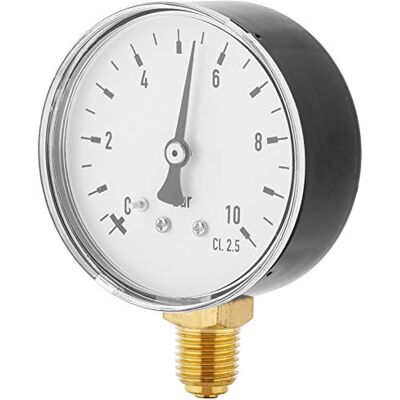 Walfront 0-10 Bar Manomètre Pneumatique et Hydraulique Tout Usage Jauge de Pression Compteur Manomètre Montage Latéral Air Jauge de Pression D'eau Gaz/Compteur Piézomètre 1/4 "NPT Laiton TS-60-10 - Publicité Walfront 0-10 Bar Manomètre Pneumatique et Hydraulique Tout Usage Jauge de Pression Compteur Manomètre Montage Latéral Air Jauge de Pression D'eau Gaz/Compteur Piézomètre 1/4 "NPT Laiton TS-60-10 - Publicité