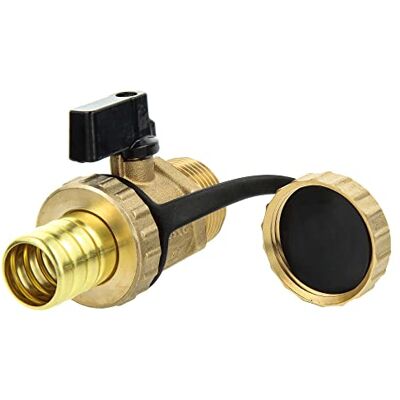 tecuro Robinet à boisseau sphérique KFE Vanne de remplissage de chaudière Raccord 3/4" AG x sortie 1" AG avec raccord de tuyau et capuchon de sécurité Laiton CW611N nu 31803 - Publicité tecuro Robinet à boisseau sphérique KFE Vanne de remplissage de chaudière Raccord 3/4" AG x sortie 1" AG avec raccord de tuyau et capuchon de sécurité Laiton CW611N nu 31803 - Publicité