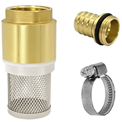VARIOSAN Kit de filtre d'aspiration 14177, 3/4", Messing, clapet de pied avec clapet anti-retour, crépine, bec et collier de serrage - Publicité VARIOSAN Kit de filtre d'aspiration 14177, 3/4", Messing, clapet de pied avec clapet anti-retour, crépine, bec et collier de serrage - Publicité