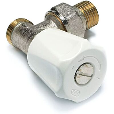 Comap Robinet manuel équerre à simple réglage à visser pour radiateur Mâle 1/2" (15x21) EuroSAR 418E 418704 - Publicité Comap Robinet manuel équerre à simple réglage à visser pour radiateur Mâle 1/2" (15x21) EuroSAR 418E 418704 - Publicité