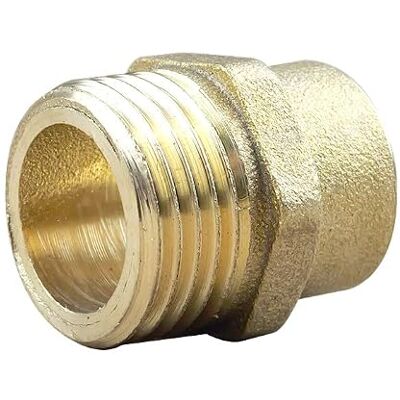 Anjou Connectique Raccord laiton à souder Manchon droit Mâle 243 GCU 1/2" (15/21)-16 - Publicité Anjou Connectique Raccord laiton à souder Manchon droit Mâle 243 GCU 1/2" (15/21)-16 - Publicité