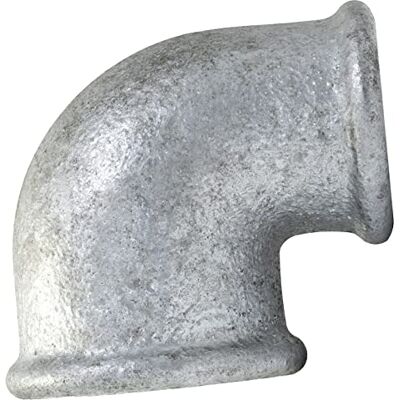 AERZETIX C64918 Coude réduit en fonte 3/4'' x 1/2" à 90° femelle-femelle raccord de tuyau fileté à visser finition zinguée plomberie chauffage travaux installation d'eau alimentation - Publicité AERZETIX C64918 Coude réduit en fonte 3/4'' x 1/2" à 90° femelle-femelle raccord de tuyau fileté à visser finition zinguée plomberie chauffage travaux installation d'eau alimentation - Publicité