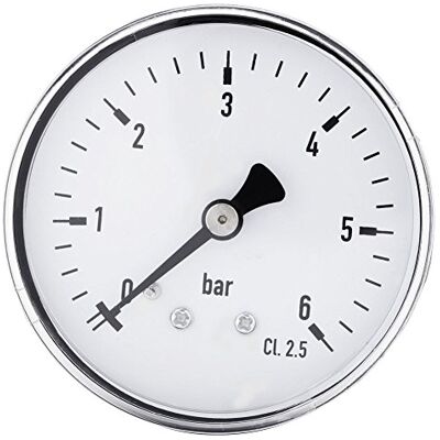 Walfront Manomètre Pression 0-6 Bar Haute Précision Mini NPT Pneumatique, Cadran 2,3 Pouces, Raccord 1/4 Arrière, Laiton, Mesure Air Eau Gaz, Atelier Véhicule - Publicité Walfront Manomètre Pression 0-6 Bar Haute Précision Mini NPT Pneumatique, Cadran 2,3 Pouces, Raccord 1/4 Arrière, Laiton, Mesure Air Eau Gaz, Atelier Véhicule - Publicité