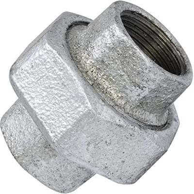 AERZETIX Union Femelle-Femelle 3/4" en Fonte Raccord de Tuyau à Joint Fileté à Visser Finition Zinguée Plomberie Chauffage Travaux Installation d'Eau Alimentation Compteur d'Eau C65042 - Publicité AERZETIX Union Femelle-Femelle 3/4" en Fonte Raccord de Tuyau à Joint Fileté à Visser Finition Zinguée Plomberie Chauffage Travaux Installation d'Eau Alimentation Compteur d'Eau C65042 - Publicité