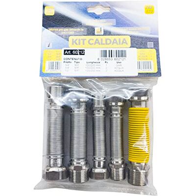 MBM Kit de tuyaux extensibles chaudière en acier inoxydable 100 200 gaz 3/4 mf uni 11353 2 1/2 mf 2 3/4"mf eau - Publicité MBM Kit de tuyaux extensibles chaudière en acier inoxydable 100 200 gaz 3/4 mf uni 11353 2 1/2 mf 2 3/4"mf eau - Publicité
