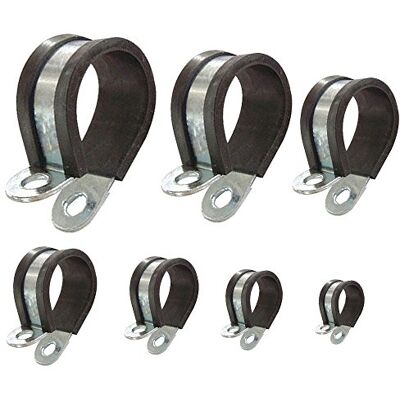 AUPROTEC Colliers de fixation de tubes P-Clips de serrage avec insert en caoutchouc choix: Ø 30mm / Band 15mm, 25 Pièces - Publicité AUPROTEC Colliers de fixation de tubes P-Clips de serrage avec insert en caoutchouc choix: Ø 30mm / Band 15mm, 25 Pièces - Publicité