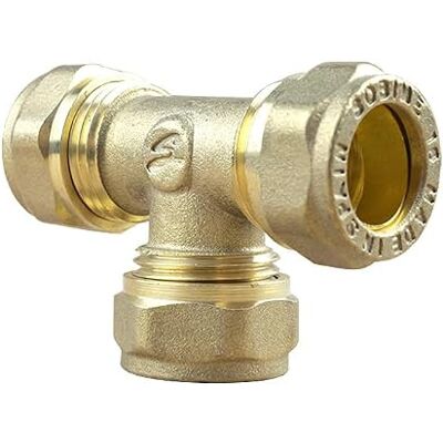 Arcanaute Raccord laiton bicône Té bicône égal Cuivre 16 - Publicité Arcanaute Raccord laiton bicône Té bicône égal Cuivre 16 - Publicité