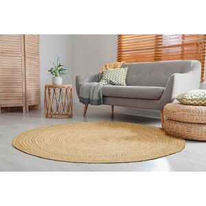 Tapis en jute Ibo de LUXOR LIVING - Rond, 60cm, Fait main, Beige - Publicité Tapis en jute Ibo de LUXOR LIVING - Rond, 60cm, Fait main, Beige - Publicité