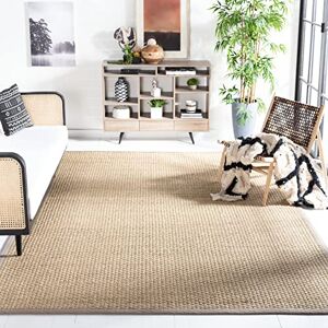 Safavieh - Seegras Teppich - Marine bleu/Gris - 230x230 cm - Rug - Publicité Safavieh - Seegras Teppich - Marine bleu/Gris - 230x230 cm - Rug - Publicité
