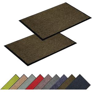 Astra Tapis de propreté de Haute qualité paillasson intérieur Lavable à 30° C Tapis antidérapant Rangement Chaussures Couloir Marron 60x90 cm 2er Set - Publicité Astra Tapis de propreté de Haute qualité paillasson intérieur Lavable à 30° C Tapis antidérapant Rangement Chaussures Couloir Marron 60x90 cm 2er Set - Publicité