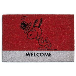 Excelsa Peanuts Paillasson Snoopy, fibre de coco, rouge 40 x 60 cm - Publicité Excelsa Peanuts Paillasson Snoopy, fibre de coco, rouge 40 x 60 cm - Publicité