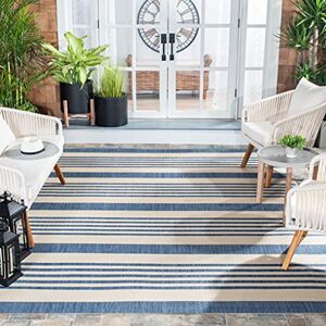 Safavieh - Courtyard - Beige/Bleu - 80x150 cm Rug - Publicité Safavieh - Courtyard - Beige/Bleu - 80x150 cm Rug - Publicité