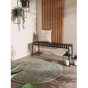 benuta Tapis Rond Cleo pour l'intérieur et l'extérieur Beige/Bleu Ø 120 cm - Publicité benuta Tapis Rond Cleo pour l'intérieur et l'extérieur Beige/Bleu Ø 120 cm - Publicité
