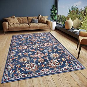 Hanse Home Caracci Tapis oriental, classique, tissage serré, avec ornements et motifs floraux, poils courts et doux, pour chambre à coucher, salle à manger, salon, couloir, cuisine, bleu, 200 x 280 cm - Publicité Hanse Home Caracci Tapis oriental, classique, tissage serré, avec ornements et motifs floraux, poils courts et doux, pour chambre à coucher, salle à manger, salon, couloir, cuisine, bleu, 200 x 280 cm - Publicité