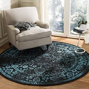 Safavieh - 120x120 - Noir Turquoise - Carpet - Publicité Safavieh - 120x120 - Noir Turquoise - Carpet - Publicité