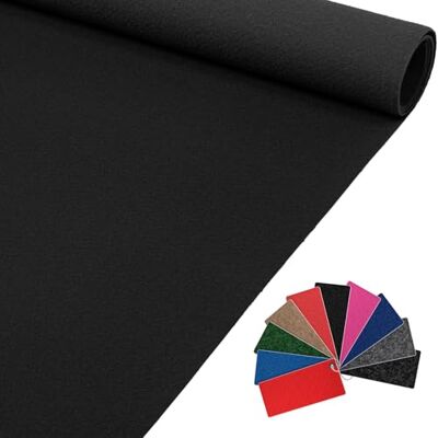 ANRO Tapis d'exposition Event Tapis Tapis coureur vendu au mètre Tapis de mariage Tapis de réception VIP Alex Coureur Couloir 100 x 60 cm Noir - Publicité ANRO Tapis d'exposition Event Tapis Tapis coureur vendu au mètre Tapis de mariage Tapis de réception VIP Alex Coureur Couloir 100 x 60 cm Noir - Publicité