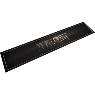 vidaXL Tapis de Cuisine Lavable Texte Coffee, Paillasson Antidérapant, Tapis de Sol, Tapis Devant Évier, Moderne, 60x300 cm Velours - Publicité vidaXL Tapis de Cuisine Lavable Texte Coffee, Paillasson Antidérapant, Tapis de Sol, Tapis Devant Évier, Moderne, 60x300 cm Velours - Publicité