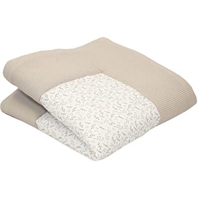 ULLENBOOM Tapis d'Éveil pour Bébé 140x140 cm 100% OEKO-TEX, Épais et Rembourré Idéal pour Jeux, Motricité et Sol Enfant -Sable floral - Publicité ULLENBOOM Tapis d'Éveil pour Bébé 140x140 cm 100% OEKO-TEX, Épais et Rembourré Idéal pour Jeux, Motricité et Sol Enfant -Sable floral - Publicité