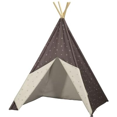 Sauthon Tipi en Toile en Coton Gris - Publicité Sauthon Tipi en Toile en Coton Gris - Publicité