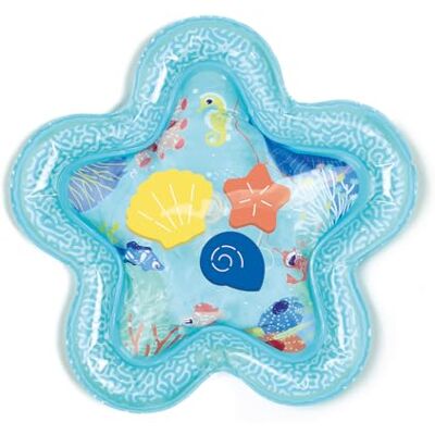 Ludi – Tapis d’Eau Étoile – Tapis d’activités sensorielles avec Jouets flottants – Développe la motricité et la Coordination œil-Main – Dès 10 Mois – 42 x 42 cm - Publicité Ludi – Tapis d’Eau Étoile – Tapis d’activités sensorielles avec Jouets flottants – Développe la motricité et la Coordination œil-Main – Dès 10 Mois – 42 x 42 cm - Publicité