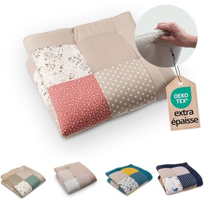 ULLENBOOM Tapis d'Éveil pour Bébé 100x100 cm 100% OEKO-TEX, Épais et Rembourré Idéal pour Jeux, Motricité et Sol Enfant -Fleurs roses - Publicité ULLENBOOM Tapis d'Éveil pour Bébé 100x100 cm 100% OEKO-TEX, Épais et Rembourré Idéal pour Jeux, Motricité et Sol Enfant -Fleurs roses - Publicité