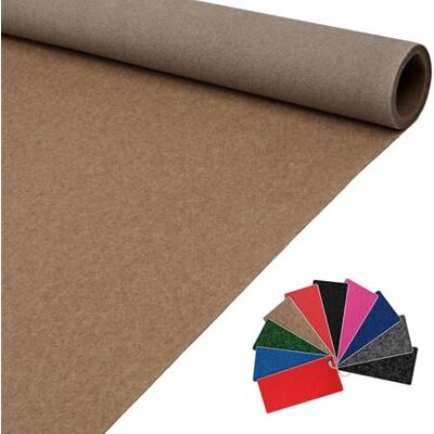 ANRO Tapis d'exposition Event Tapis Coureur vendu au mètre Tapis de mariage Tapis de réception VIP Alex Coureur Couloir 1000 x 100 cm Beige - Publicité ANRO Tapis d'exposition Event Tapis Coureur vendu au mètre Tapis de mariage Tapis de réception VIP Alex Coureur Couloir 1000 x 100 cm Beige - Publicité