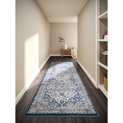 Villeroy & Boch Gabrielle Tapis de Salon Classique à Poils Courts Tapis Traditionnel pour Salon, Chambre à Coucher, Salle à Manger, Couloir, Cuisine Bleu crème, 80 x 240 cm - Publicité Villeroy & Boch Gabrielle Tapis de Salon Classique à Poils Courts Tapis Traditionnel pour Salon, Chambre à Coucher, Salle à Manger, Couloir, Cuisine Bleu crème, 80 x 240 cm - Publicité