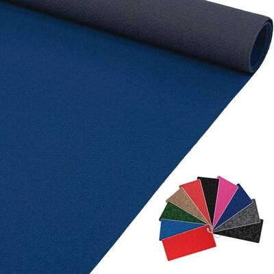 ANRO VIP Alex Tapis d'exposition, tapis de couloir, vendu au mètre, pour mariage, réception, 900 x 100 cm, bleu - Publicité ANRO VIP Alex Tapis d'exposition, tapis de couloir, vendu au mètre, pour mariage, réception, 900 x 100 cm, bleu - Publicité
