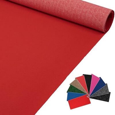 ANRO VIP Alex Tapis d'exposition, tapis de couloir, vendu au mètre, pour mariage, réception, 900 x 60 cm, rouge - Publicité ANRO VIP Alex Tapis d'exposition, tapis de couloir, vendu au mètre, pour mariage, réception, 900 x 60 cm, rouge - Publicité