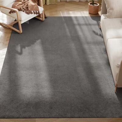 HOMCOM Tapis Salon 230 x 160 cm Tapis à Poils Longs Antidérapant Gris Clair - Publicité HOMCOM Tapis Salon 230 x 160 cm Tapis à Poils Longs Antidérapant Gris Clair - Publicité