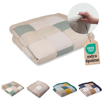 ULLENBOOM Tapis d'Éveil pour Bébé 140x140 cm 100% OEKO-TEX, Épais et Rembourré Idéal pour Jeux, Motricité et Sol Enfant -Magie des feuilles - Publicité ULLENBOOM Tapis d'Éveil pour Bébé 140x140 cm 100% OEKO-TEX, Épais et Rembourré Idéal pour Jeux, Motricité et Sol Enfant -Magie des feuilles - Publicité