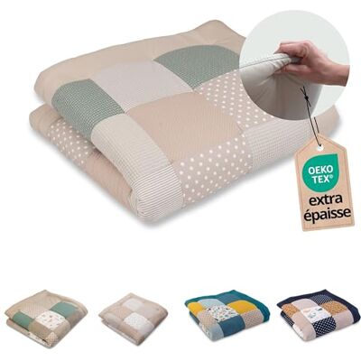 ULLENBOOM Tapis d'Éveil pour Bébé 120x120 cm 100% OEKO-TEX, Épais et Rembourré Idéal pour Jeux, Motricité et Sol Enfant -Magie des feuilles - Publicité ULLENBOOM Tapis d'Éveil pour Bébé 120x120 cm 100% OEKO-TEX, Épais et Rembourré Idéal pour Jeux, Motricité et Sol Enfant -Magie des feuilles - Publicité