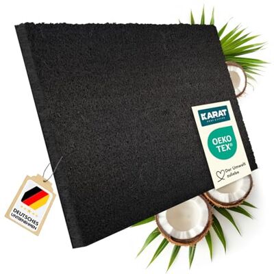 casa pura Paillasson d'entrée en Fibre de Coco Premium, Antidérapant, Tapis d'entrée Usage intensif, Tapis pour l'entrée Absorbant, Dense Velours Résistant (23 mm, 80 x 100 cm, Noir) - Publicité casa pura Paillasson d'entrée en Fibre de Coco Premium, Antidérapant, Tapis d'entrée Usage intensif, Tapis pour l'entrée Absorbant, Dense Velours Résistant (23 mm, 80 x 100 cm, Noir) - Publicité