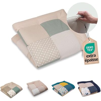 ULLENBOOM Tapis d'Éveil pour Bébé 100x100 cm 100% OEKO-TEX, Épais et Rembourré Idéal pour Jeux, Motricité et Sol Enfant -Magie des feuilles - Publicité ULLENBOOM Tapis d'Éveil pour Bébé 100x100 cm 100% OEKO-TEX, Épais et Rembourré Idéal pour Jeux, Motricité et Sol Enfant -Magie des feuilles - Publicité