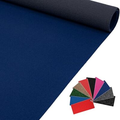 ANRO VIP Alex Tapis d'exposition, tapis de couloir, vendu au mètre, pour mariage, réception, 300 x 100 cm, bleu marine - Publicité ANRO VIP Alex Tapis d'exposition, tapis de couloir, vendu au mètre, pour mariage, réception, 300 x 100 cm, bleu marine - Publicité