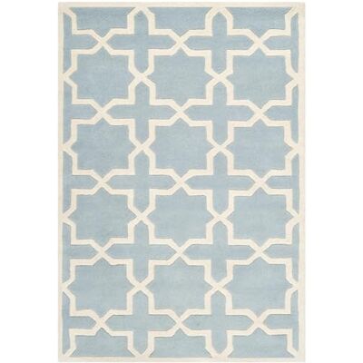Safavieh - Chatham - Bleu ivoire - 122 × 183 cm - Rug - Publicité Safavieh - Chatham - Bleu ivoire - 122 × 183 cm - Rug - Publicité