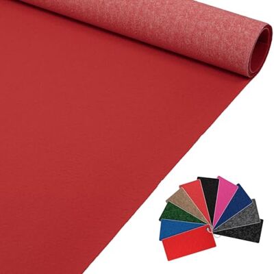 ANRO VIP Alex Tapis de couloir, vendu au mètre, pour mariage, réception, 1000 x 60 cm, rouge brique - Publicité ANRO VIP Alex Tapis de couloir, vendu au mètre, pour mariage, réception, 1000 x 60 cm, rouge brique - Publicité
