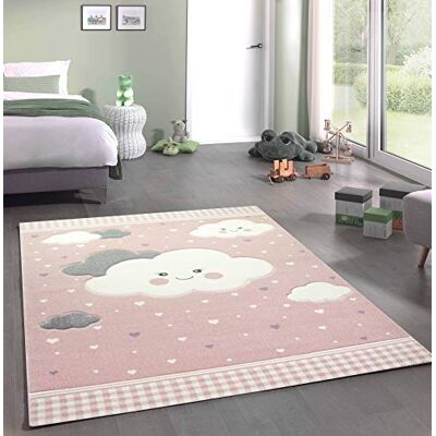 Merinos Nuages de Tapis pour Enfants Tapis de Jeu Rose Größe 200 x 290 cm - Publicité Merinos Nuages de Tapis pour Enfants Tapis de Jeu Rose Größe 200 x 290 cm - Publicité