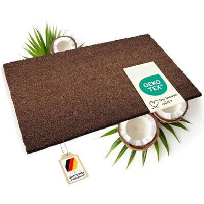 casa pura Paillasson d'entrée en Fibre de Coco Premium, Antidérapant, Tapis d'entrée Usage intensif, Tapis pour l'entrée Absorbant, Dense Velours Résistant (17 mm, 100 x 50 cm, Marron) - Publicité casa pura Paillasson d'entrée en Fibre de Coco Premium, Antidérapant, Tapis d'entrée Usage intensif, Tapis pour l'entrée Absorbant, Dense Velours Résistant (17 mm, 100 x 50 cm, Marron) - Publicité