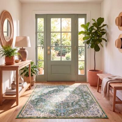 Safavieh Madison Vert/Turquoise 160x230cm - Tapis - Publicité Safavieh Madison Vert/Turquoise 160x230cm - Tapis - Publicité