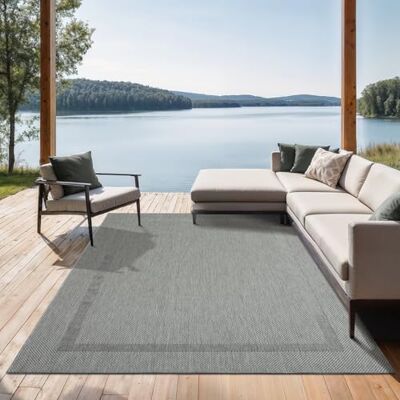 Tapis extérieur gris Maestro 120x170 cm - Rectangle - Durable & Facile à Nettoyer - Publicité Tapis extérieur gris Maestro 120x170 cm - Rectangle - Durable & Facile à Nettoyer - Publicité
