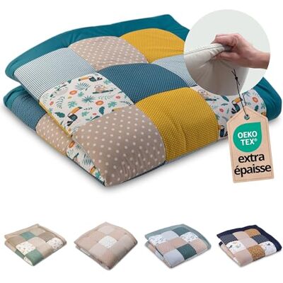 ULLENBOOM Tapis d'Éveil pour Bébé 140x140 cm 100% OEKO-TEX, Épais et Rembourré Idéal pour Jeux, Motricité et Sol Enfant -Jungle - Publicité ULLENBOOM Tapis d'Éveil pour Bébé 140x140 cm 100% OEKO-TEX, Épais et Rembourré Idéal pour Jeux, Motricité et Sol Enfant -Jungle - Publicité