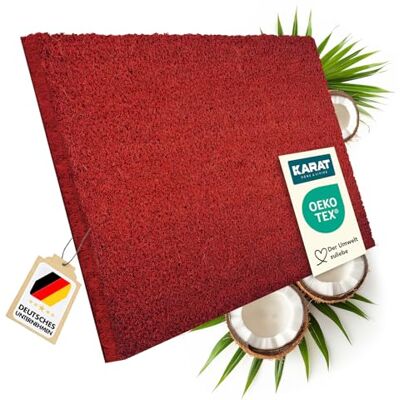 casa pura Paillasson d'entrée en Fibre de Coco Premium, Antidérapant, Tapis d'entrée Usage intensif, Tapis pour l'entrée Absorbant, Dense Velours Résistant (17 mm, 100 x 100 cm, Rouge) - Publicité casa pura Paillasson d'entrée en Fibre de Coco Premium, Antidérapant, Tapis d'entrée Usage intensif, Tapis pour l'entrée Absorbant, Dense Velours Résistant (17 mm, 100 x 100 cm, Rouge) - Publicité