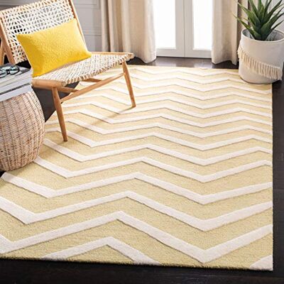 Safavieh - NADUVI Edie - Or - 180x120x1.27 cm - Rug - Publicité Safavieh - NADUVI Edie - Or - 180x120x1.27 cm - Rug - Publicité