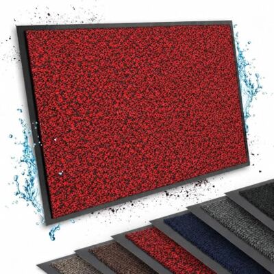 casa pura Tapis d’entrée Sky, Rouge-Noir, 135 × 200 cm Paillasson absorbant à dos vinyle antidérapant, lavable à 30 °C, épaisseur 7 mm - Publicité casa pura Tapis d’entrée Sky, Rouge-Noir, 135 × 200 cm Paillasson absorbant à dos vinyle antidérapant, lavable à 30 °C, épaisseur 7 mm - Publicité
