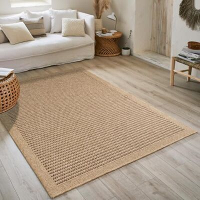 Nazar Tapis Nature, Naturel Boheme, Aspect Jute, Salon, Chambre, Couloirs, Extérieur, Couleur Naturelle (120x120 cm Round, 8751 Marron) - Publicité Nazar Tapis Nature, Naturel Boheme, Aspect Jute, Salon, Chambre, Couloirs, Extérieur, Couleur Naturelle (120x120 cm Round, 8751 Marron) - Publicité